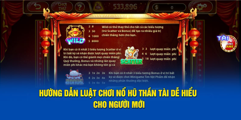 Chi tiết về luật chơi quay hũ thần tài giúp người mới dễ dàng tiếp cận